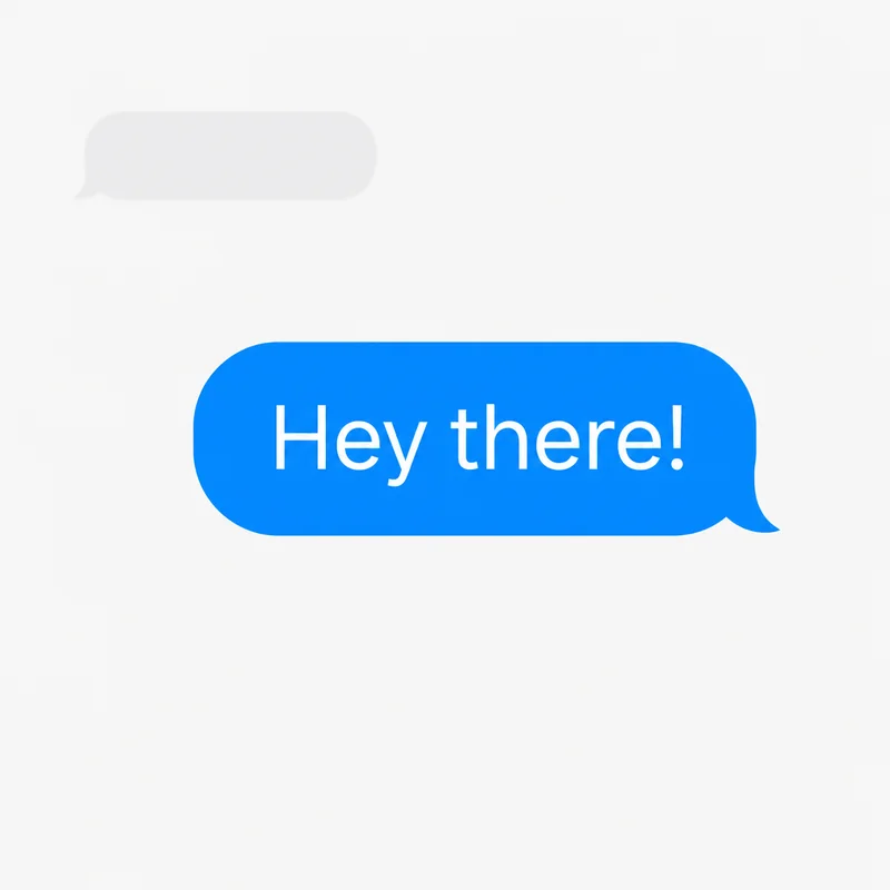 Anteprima della nuvoletta chat — forma a pillola morbida con piccola coda, come in iMessage, WhatsApp e Messenger