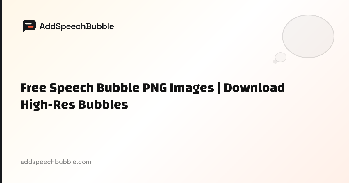 Transparent Speech Bubble PNG — 45 Free Downloads