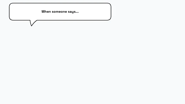 Reaction Meme speech bubble template — Classic reaction format — one bubble, one punchline