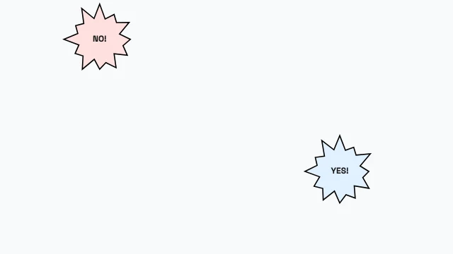 Shouting Match speech bubble template — Two people yelling at each other