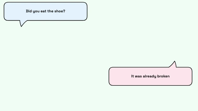Pet Conversation speech bubble template — Two animals talking to each other